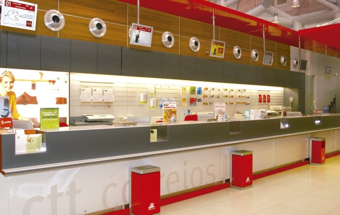 Decoração de lojas e stands